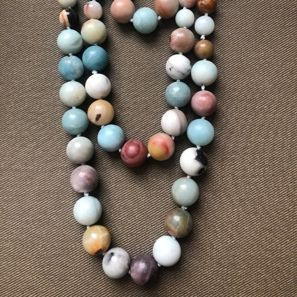 Rarities Carol Brodie 3 STRAND Amazonite Necklace - Picture 6 of 13